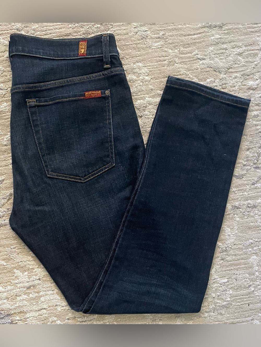 7 for all Mankind - cotton blend blue jeans Size 34W x 30L